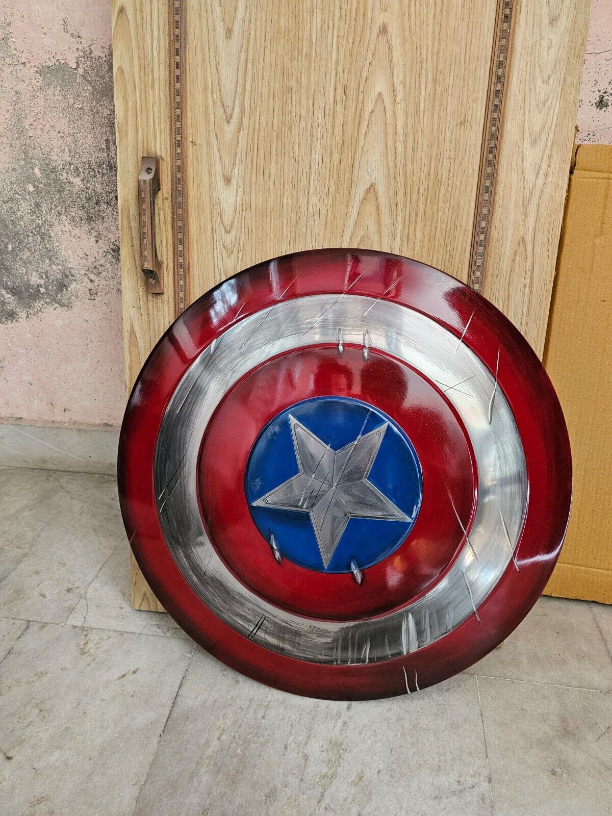 Captain America’s Shield Metal 1:1,MCU Captain America Shield Movie Prop