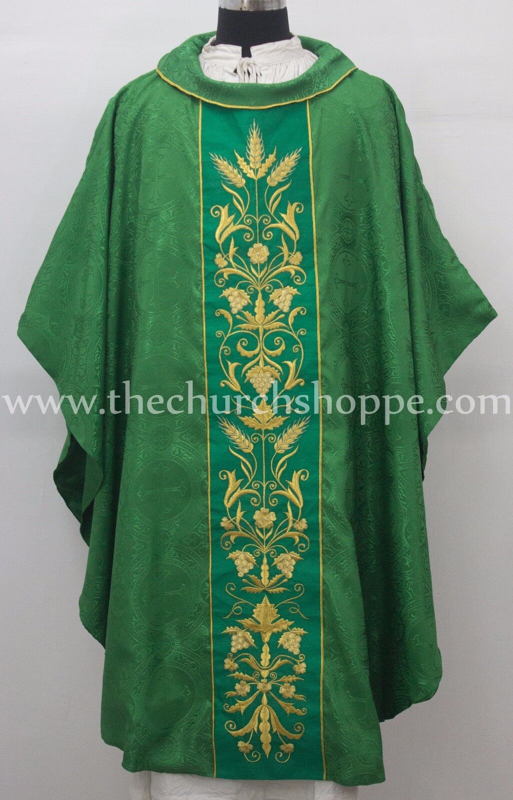 NEW GREEN Gothic Vestment & mass set with Embroidery, Casula,CASULLA,NEW CASULA