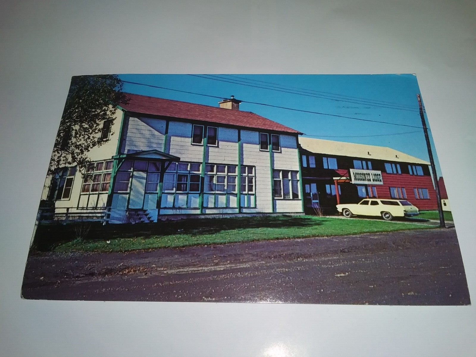 Vintage Moosonee Lodge Moosonee Ontario Canada Postcard