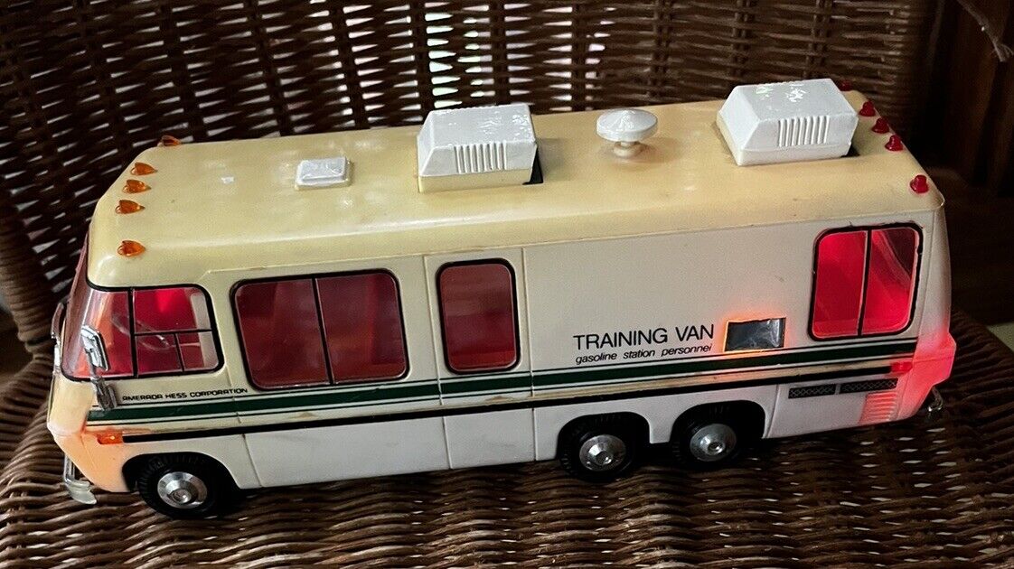 Vintage 1978 Hess Training Van - NO BOX  - Plastic Has Yellowed - Made Hong Kong