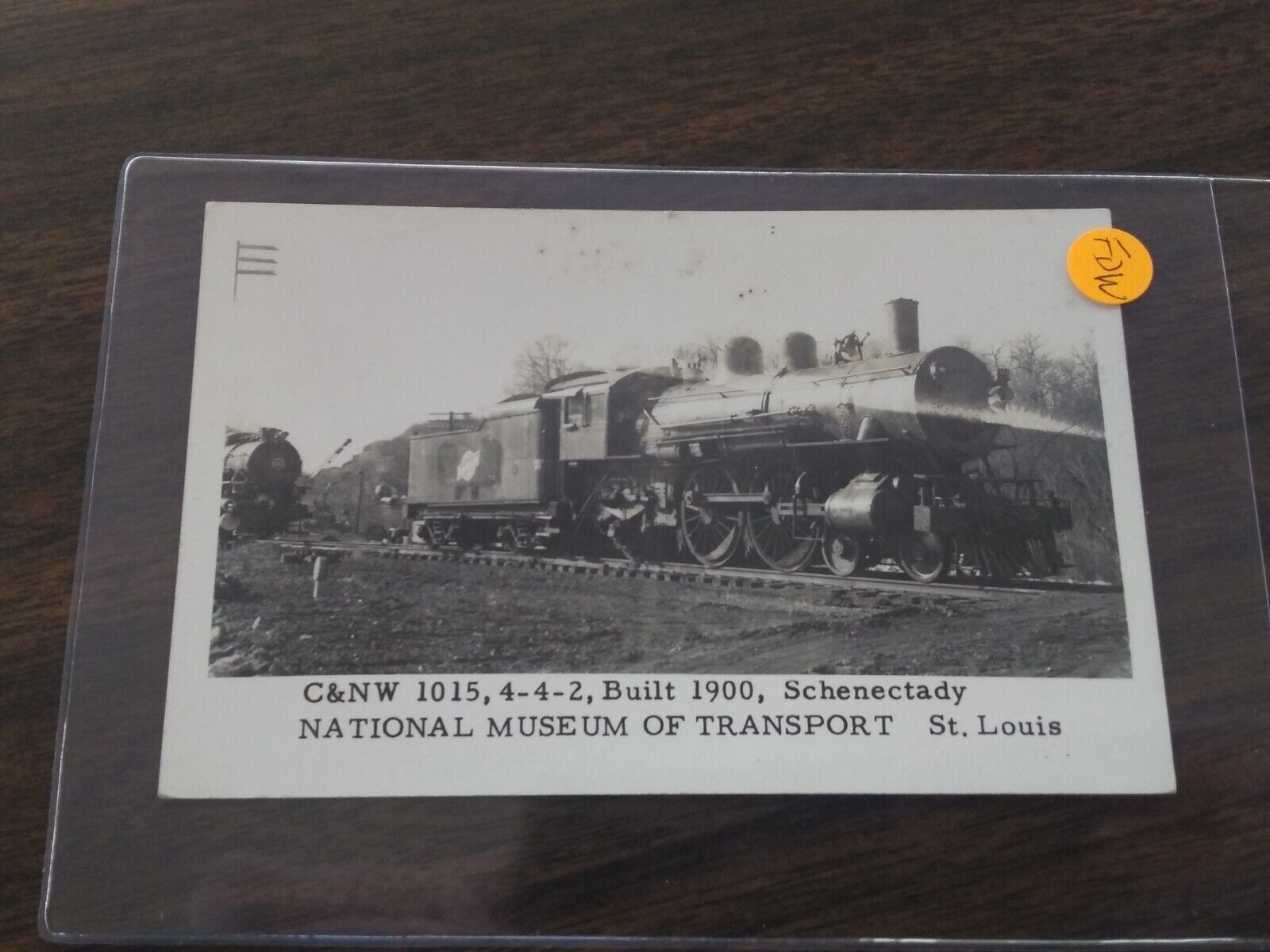 FDW Train or Station Postcard Railroad RR C & NW 1015 4-2-2 BUILT 1900