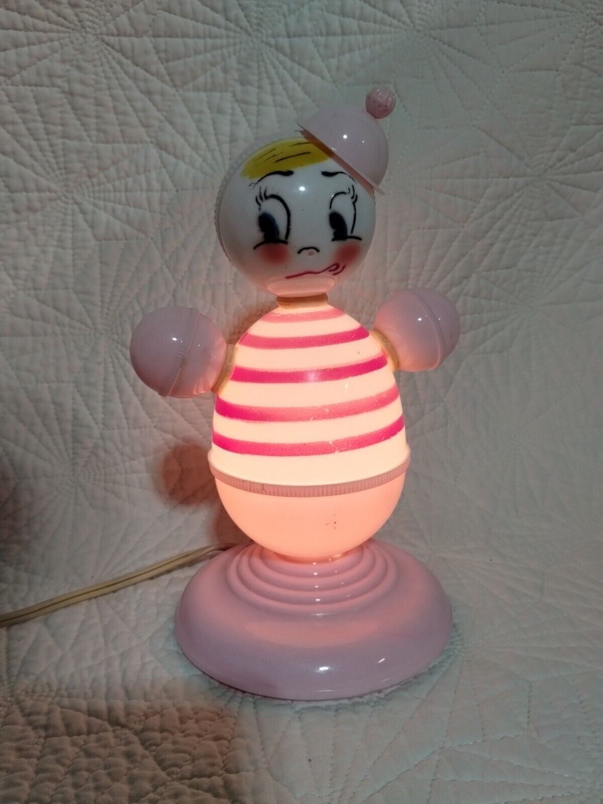 Celluloid Baby Lamp