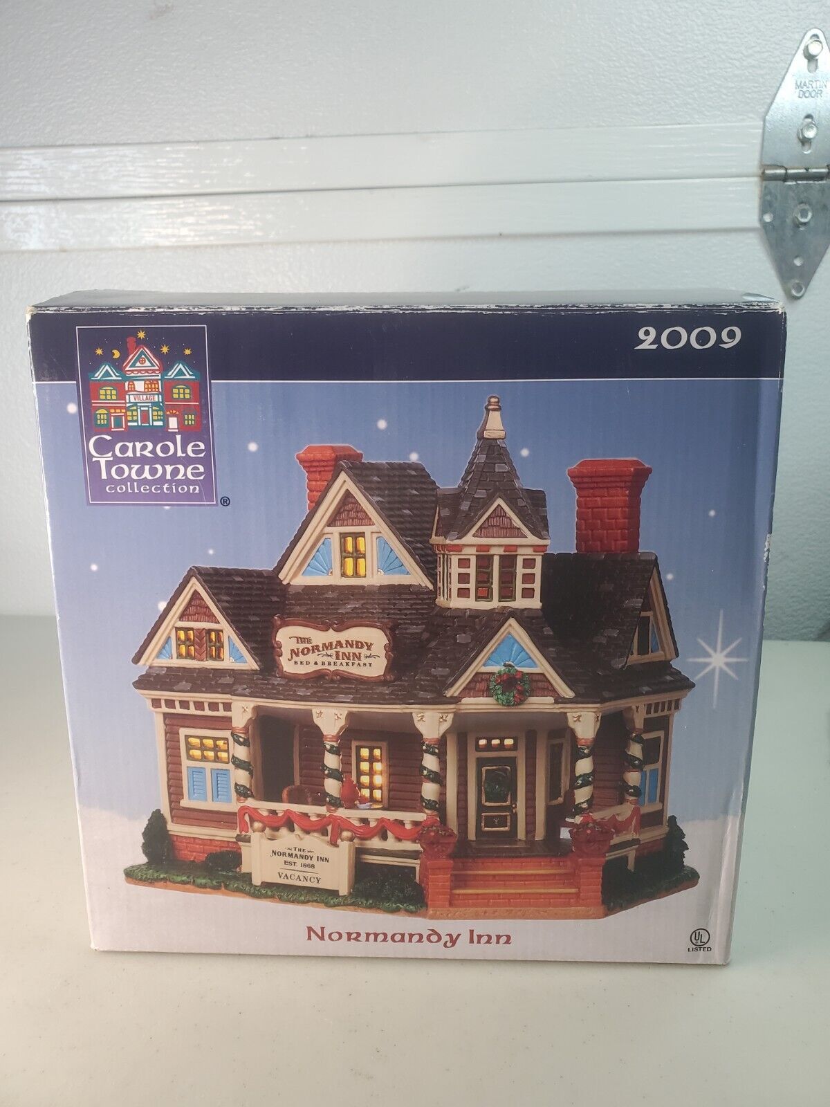 Carole Towne Normandy Inn Lighted Christmas Village House with Box by Lemax