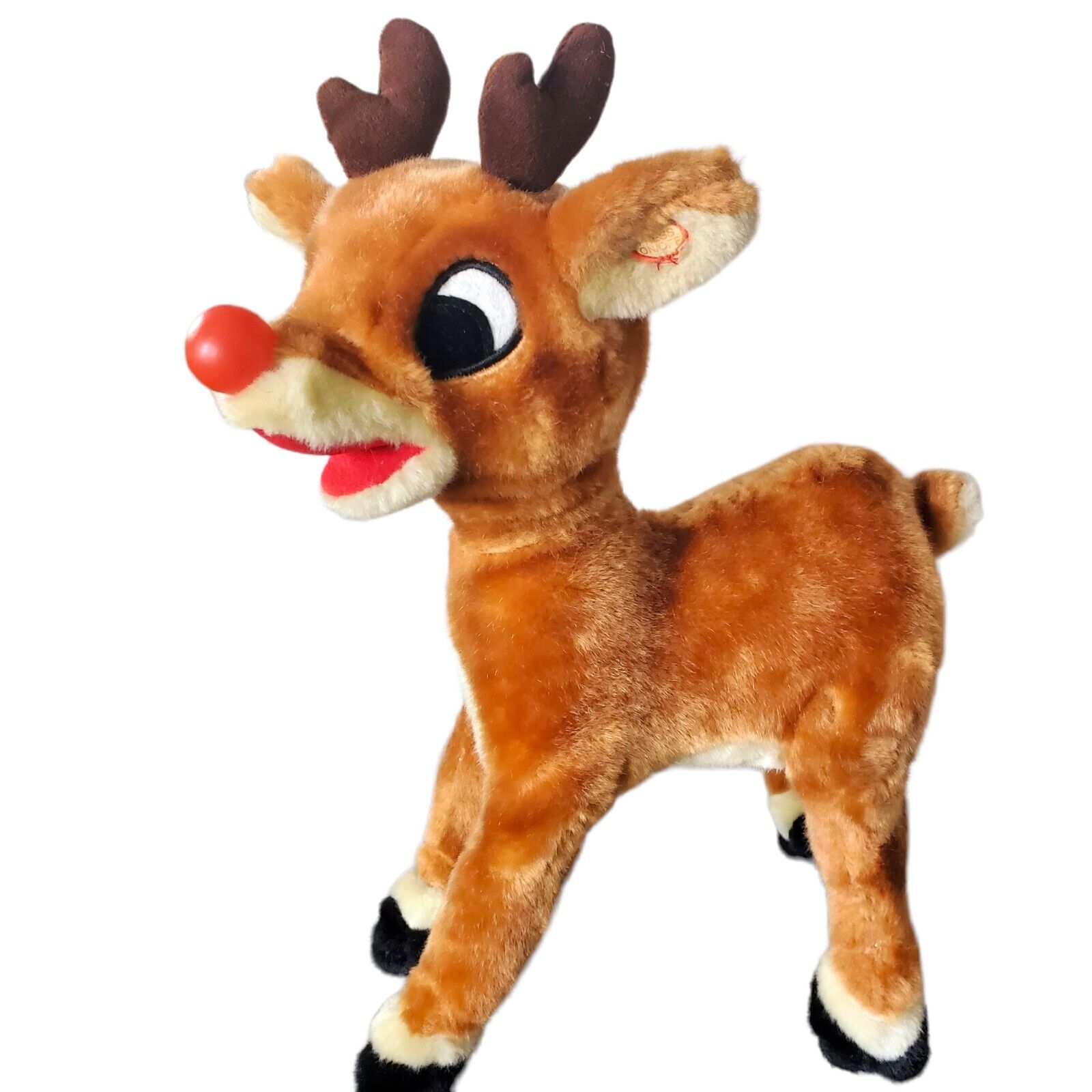 Vintage Gemmy Christmas Rudolph Animated Singing Reindeer Works 14\