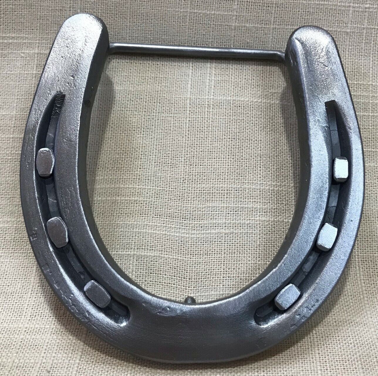 Horseshoe Belt Buckle For 2” Western Belts Real Pony Horseshoe Unisex Made In Az