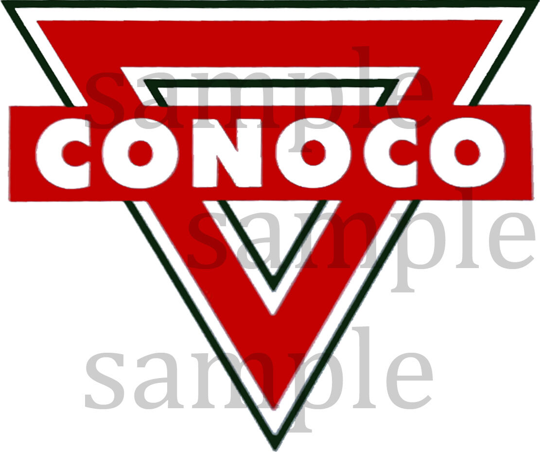 2 INCH CONOCO TRIANGLE DECAL 