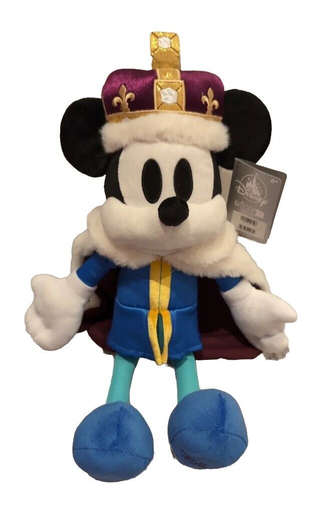 Disney United Kingdom Mickey Mouse King London Soft Plush Nwt Rare