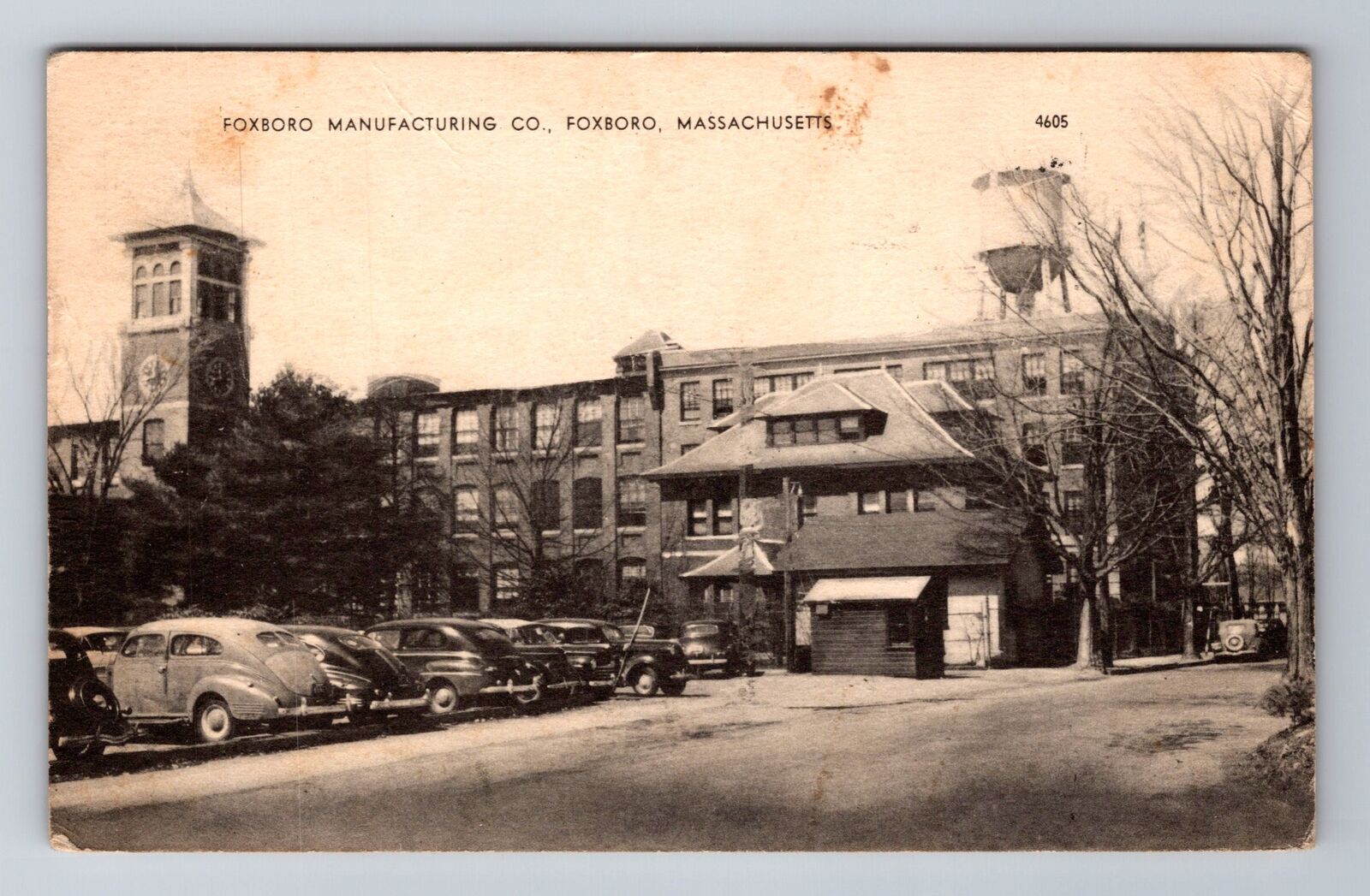 Foxboro MA-Massachusetts, Foxboro Manufacturing Company, Vintage c1952 Postcard