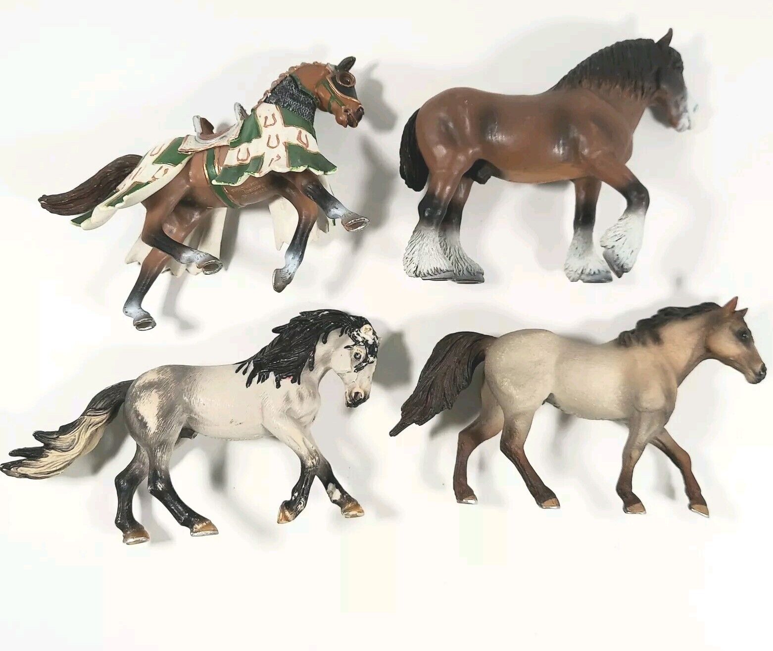 Schleich Horse Lot Roan Quarter Andalusian Stallion Shire Draft Taurus Knight