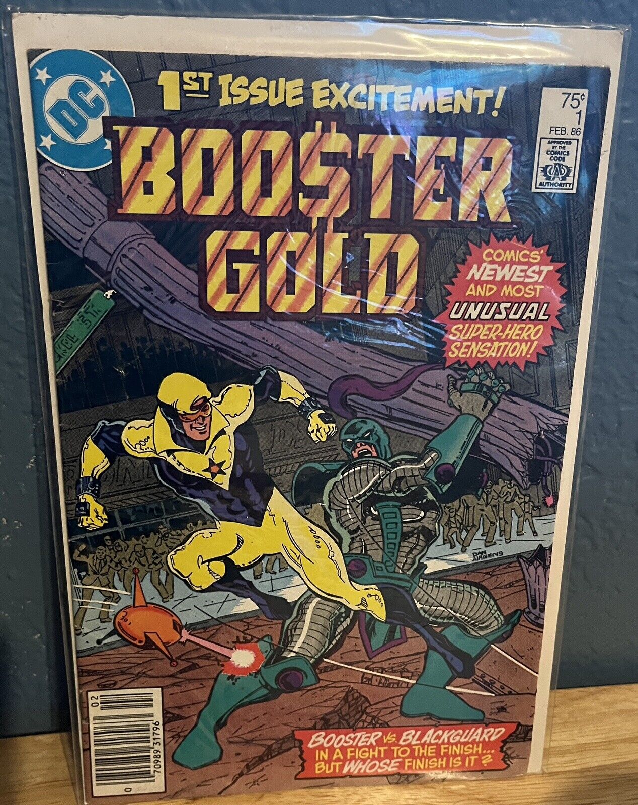 Booster Gold #1 Newstand (NM) DC 1986 - Dan Jurgens,1st Appearance Booster Gold 