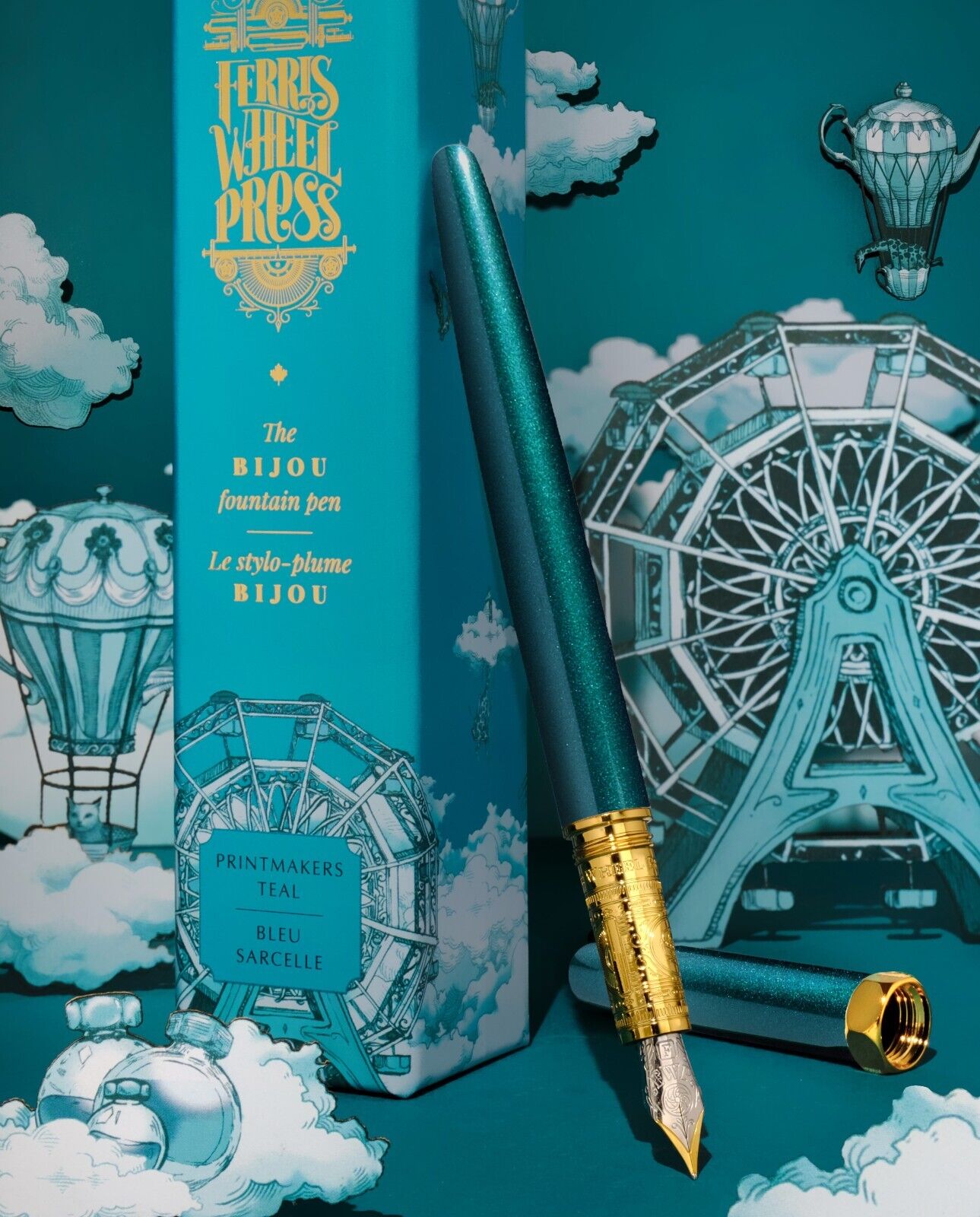The Bijou Ferris Wheel Press Fountain Pen- You Pick Color & Nib Size