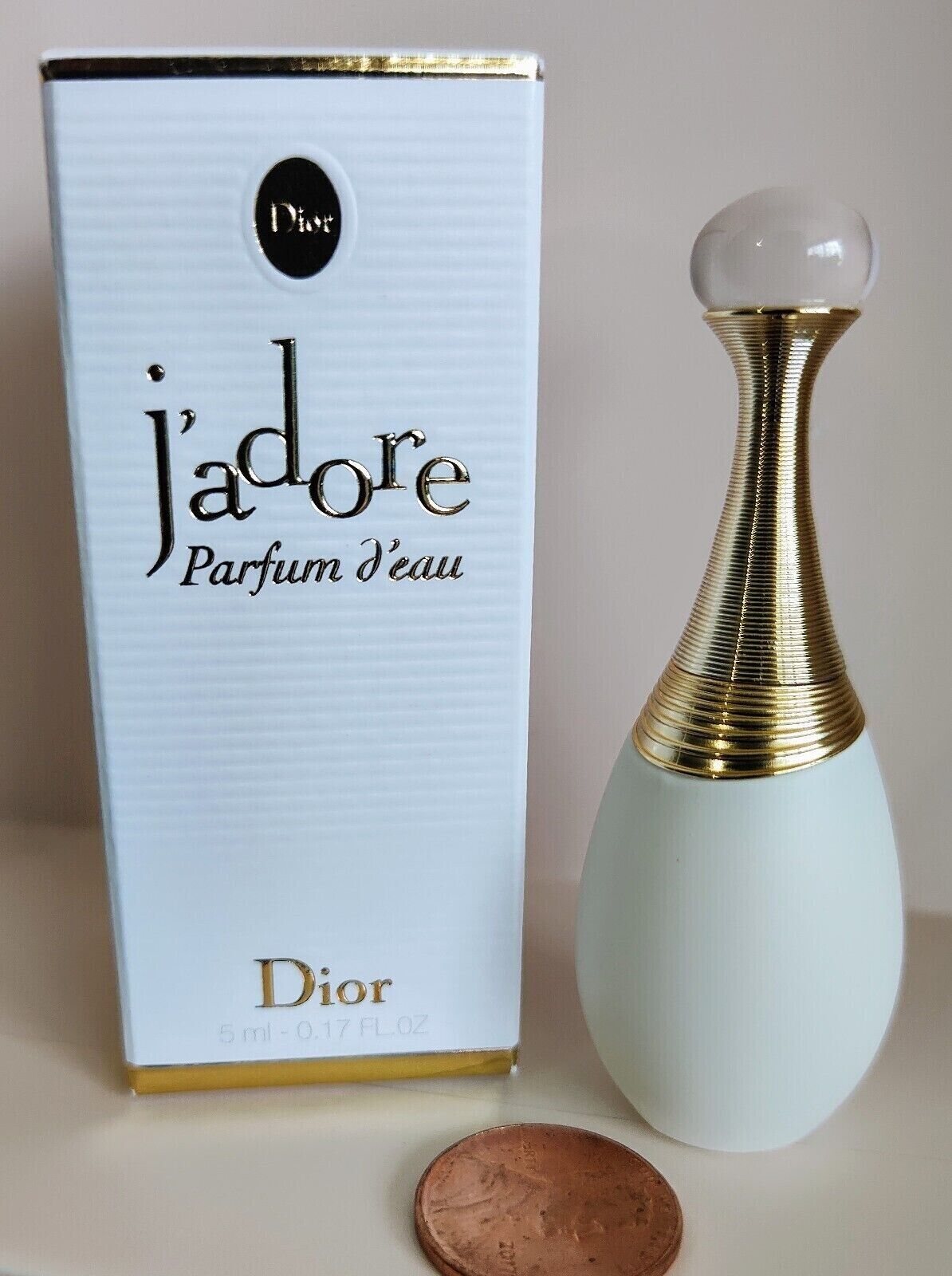 DIOR J'Adore PARFUM D'EAU Perfume 0.17 oz 5ml NEW in BOX Mini TRAVEL Splash DAB