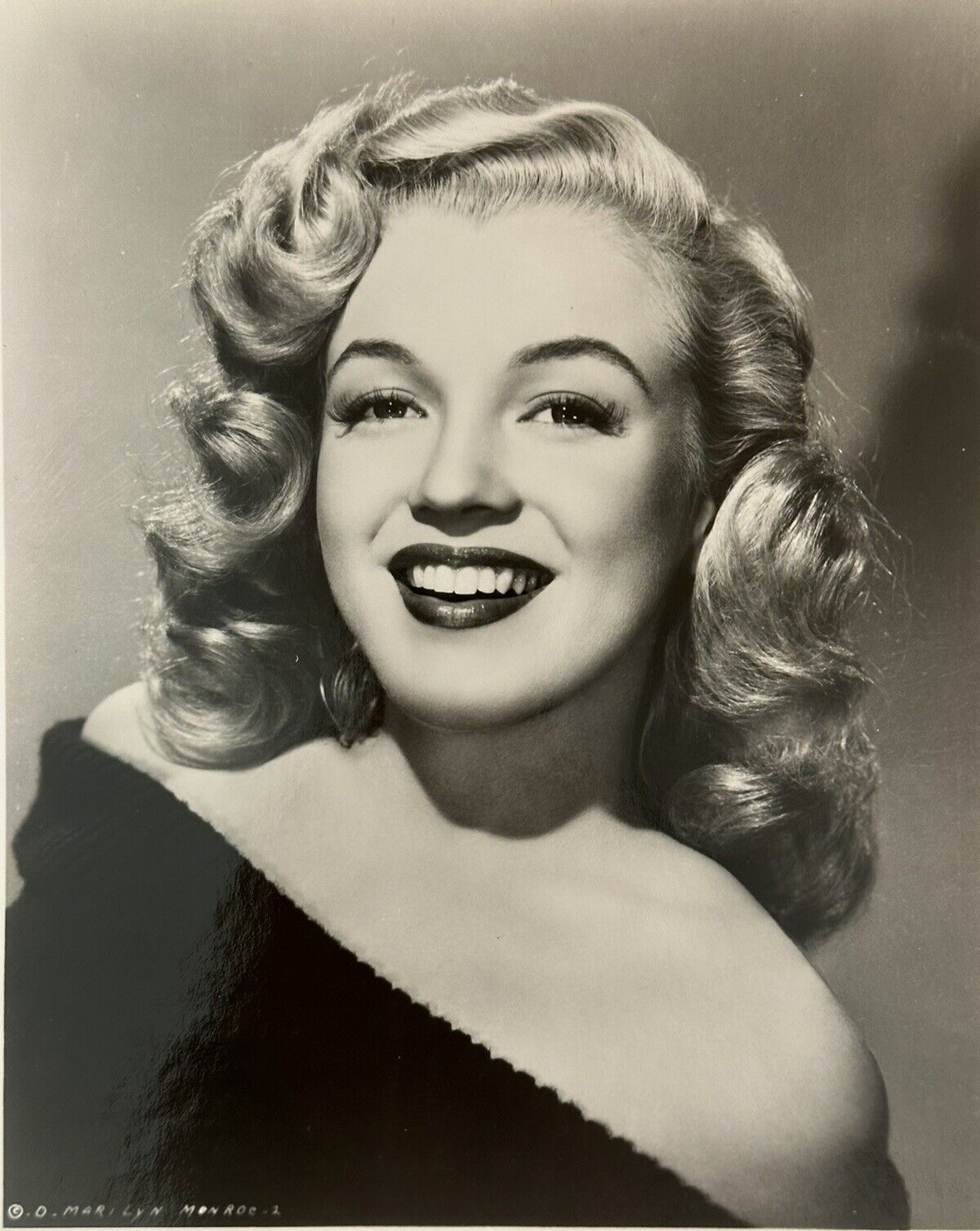 Original 1950s Marilyn Monroe TYPE 1  Photograph 8X10 - Beautiful Headshot