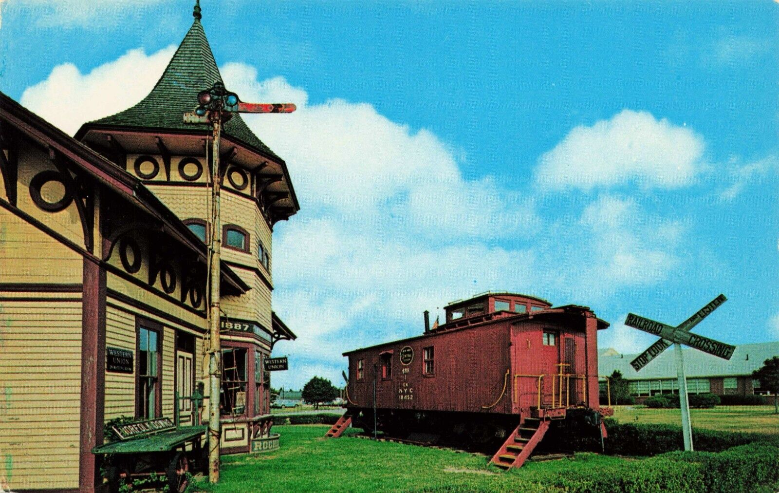 Postcard Railroad Museum Chatham Cape Cod Massachusetts Vintage 1980s