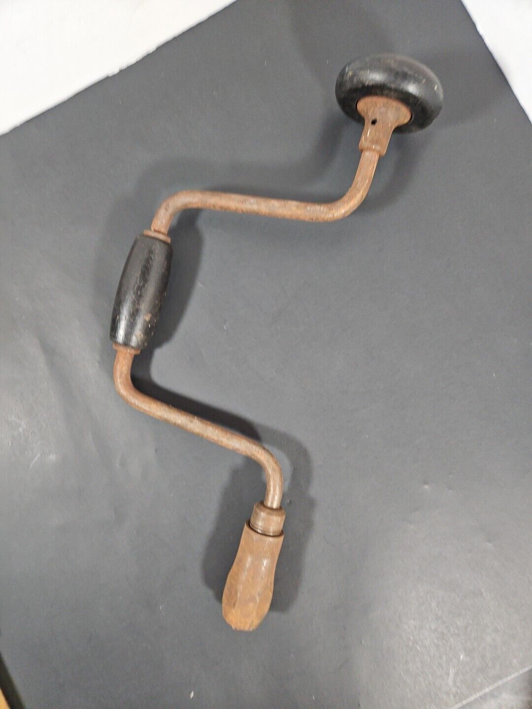 Vintage Barker No. P 10 Hand Drill Bit Brace Woodworking Auger GUC Primitive 