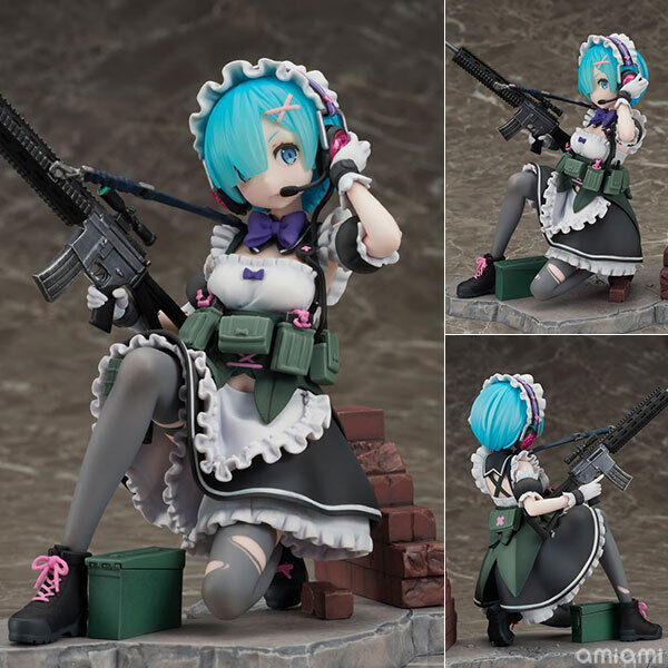 FuRyu Re:ZERO Starting Life in Another World Rem Military ver. 1/7 Scale Figure