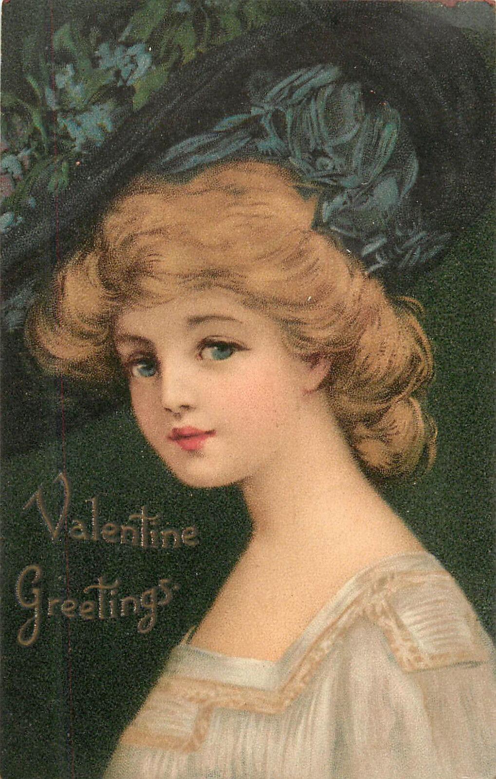 Tuck Postcard Maidens Sweet Series 125 Frances Brundage Valentines Day Greeting