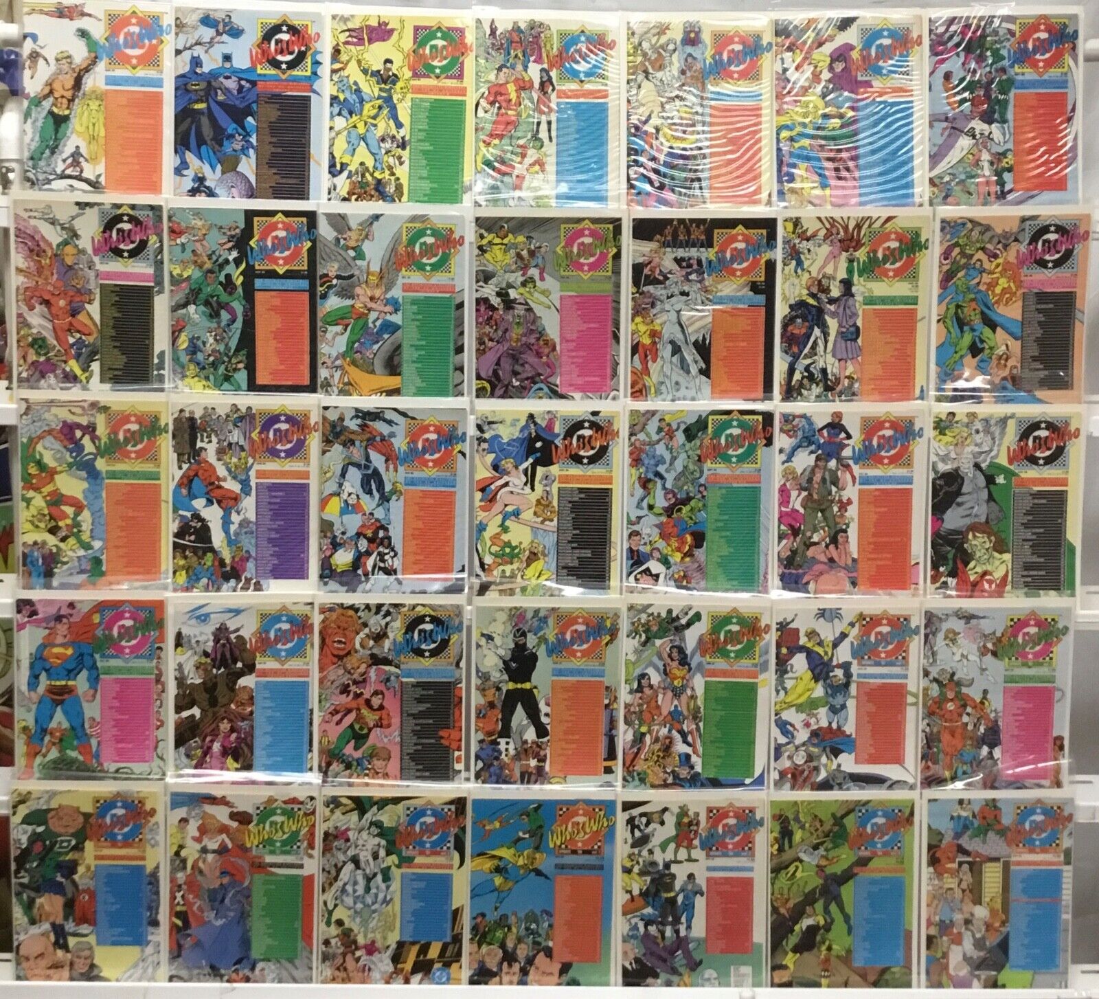 DC Comics Who’s Who Complete Set Plus ‘87,’88 VF/NM (1985)