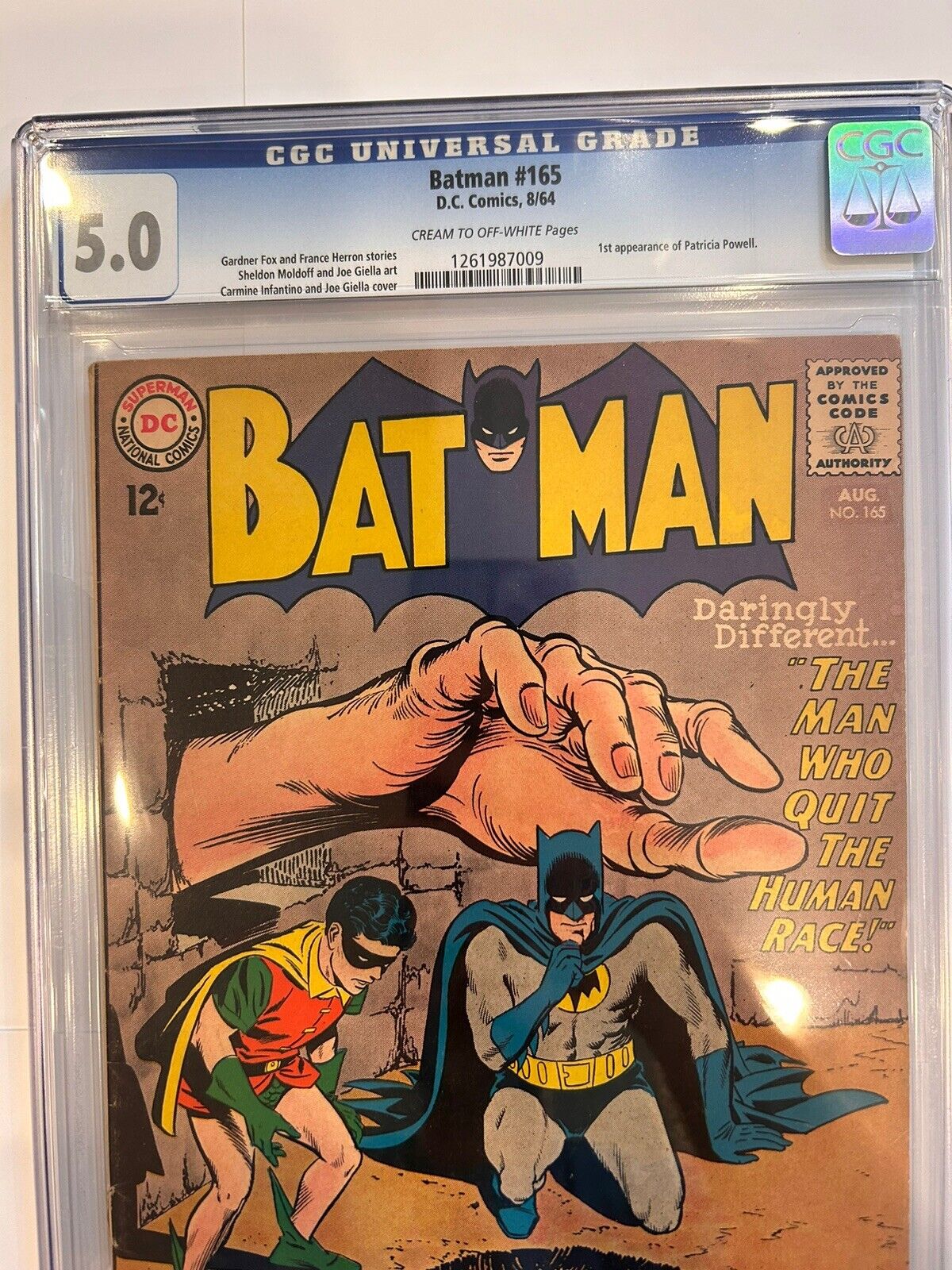 Batman #165 CGC 5.0 1964 DC 1st Patricia Powell