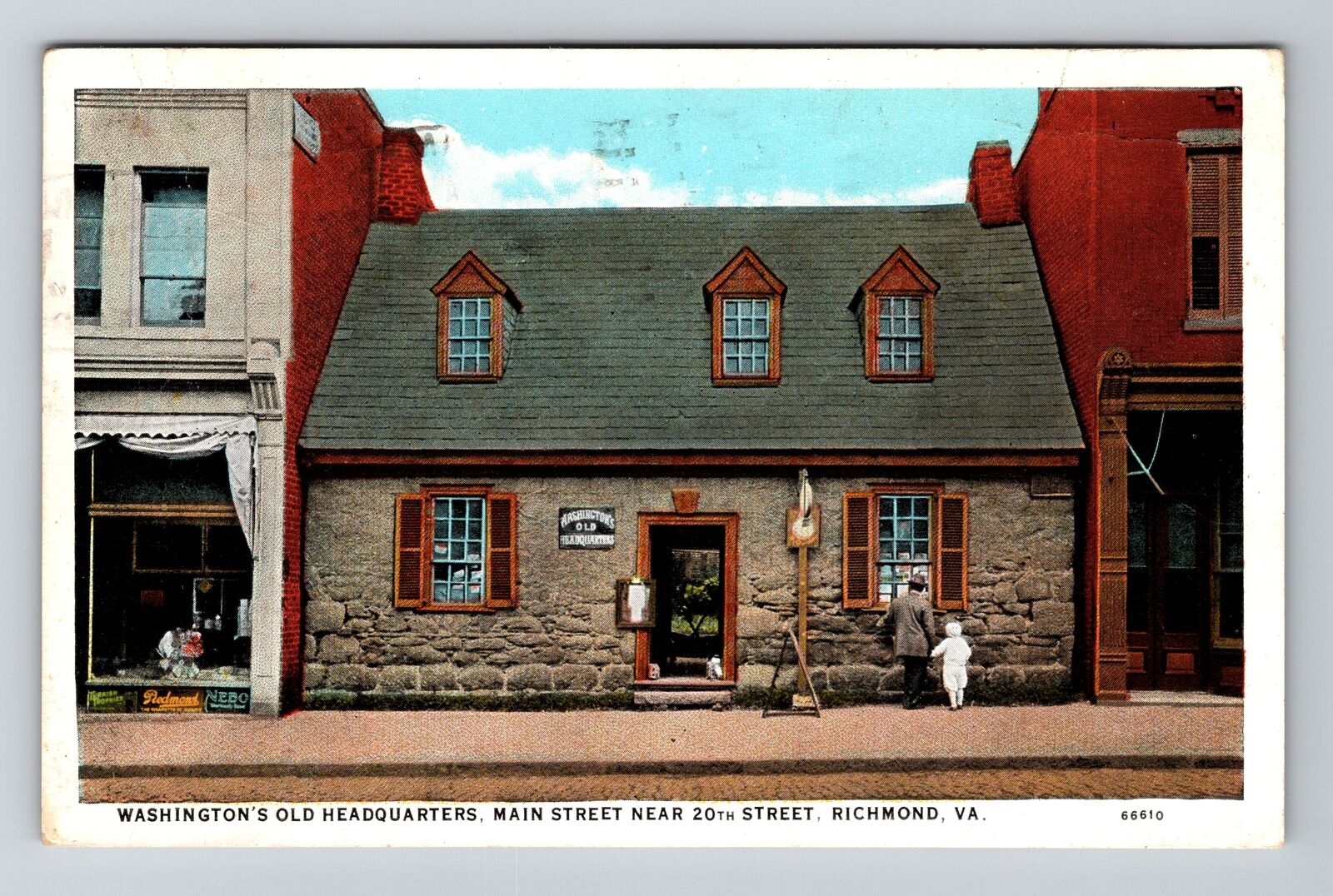 Richmond VA-Virginia, Washington\'s Old Headquarters, Vintage Postcard