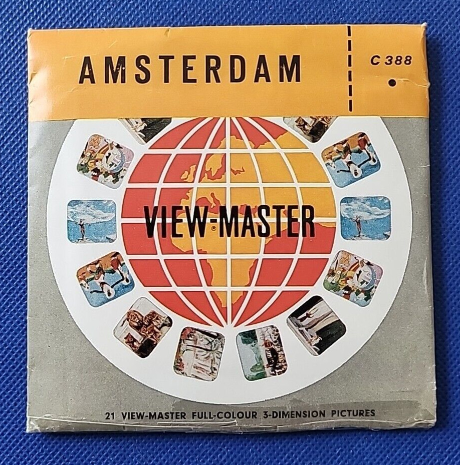 Scarce Sawyer's Universal C388 Amsterdam Holland view-master 3 Reels Packet