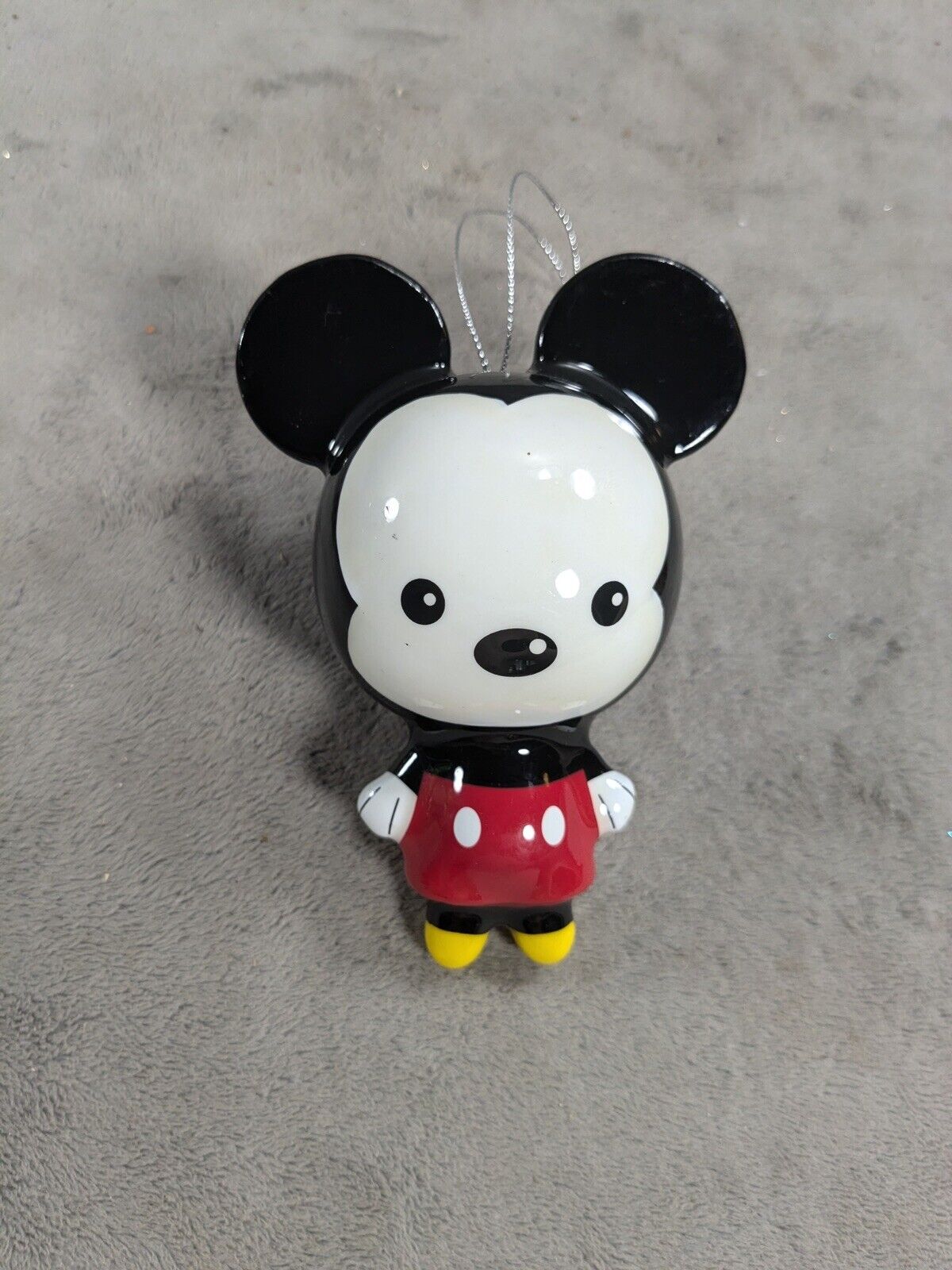 Disney Mickey Mouse Big Head Christmas Ornament Plastic 4.5\