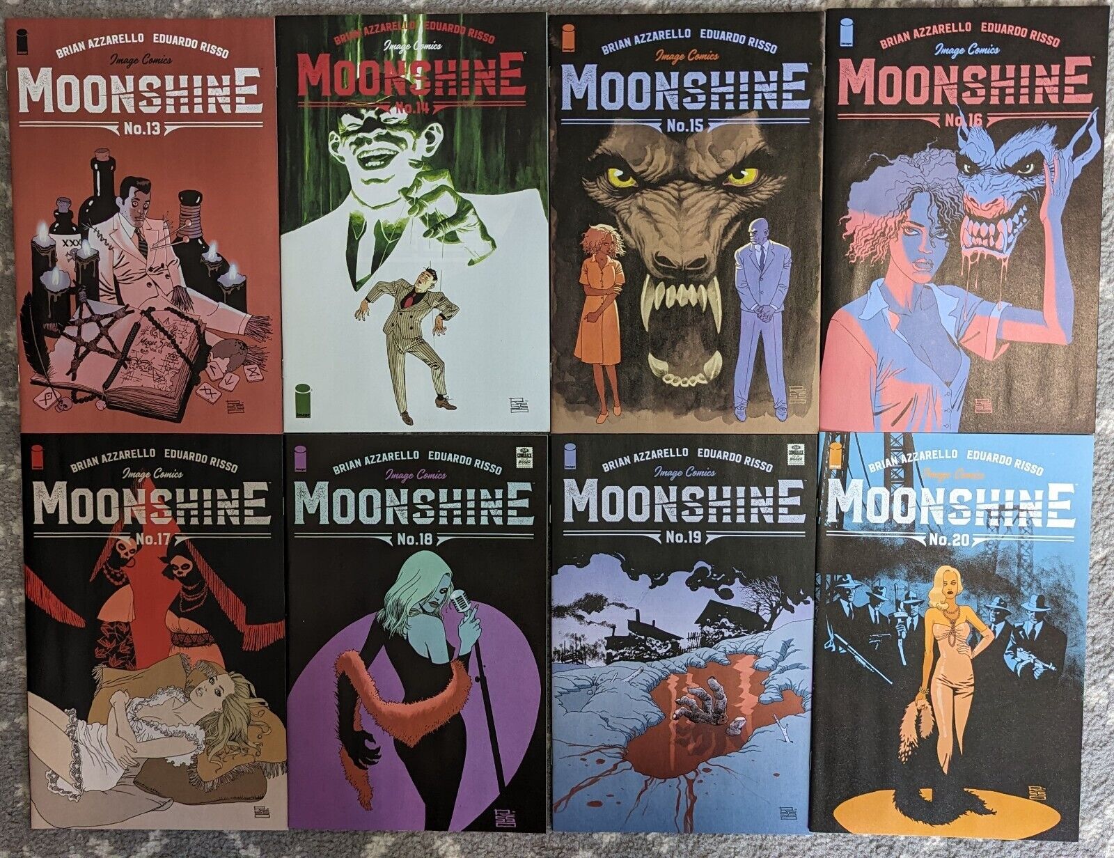 Image Comics Moonshine #13-28 Complete Set Nice Azzarello & Risso 2016 Set