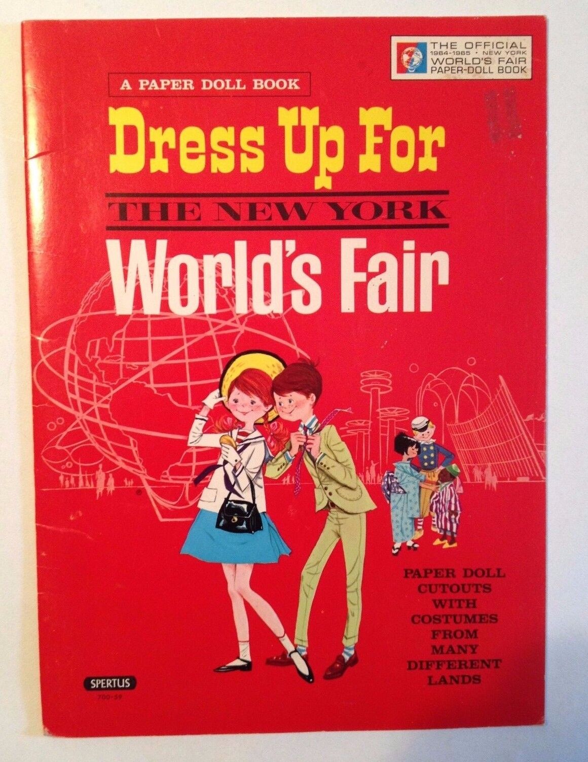 1964-65 New York World's Fair Paper Doll Book (very unique)- clothing, outfits