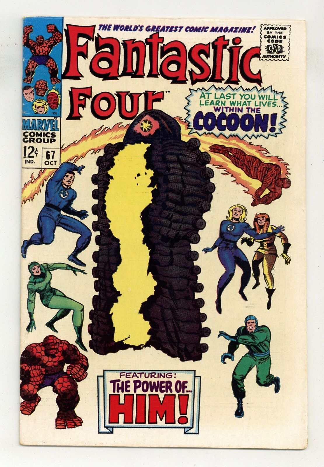 Fantastic Four #67 VG/FN 5.0 1967 1st app. Him (Warlock)