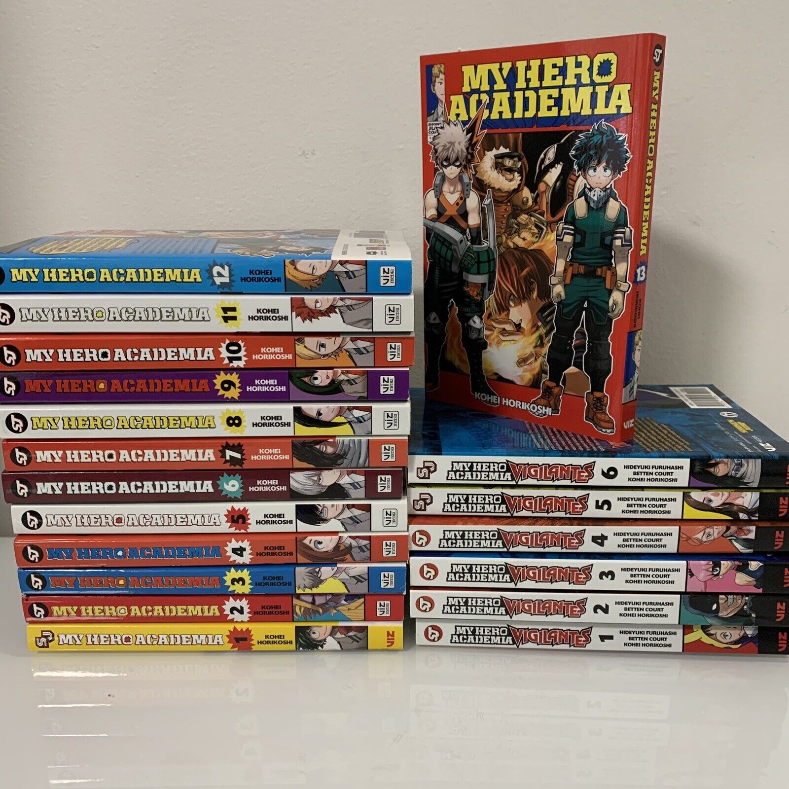 My Hero Academia Volume 1 - 13  & Vigilantes 1-6 Mixed Manga Lot Kohei Horikoshi