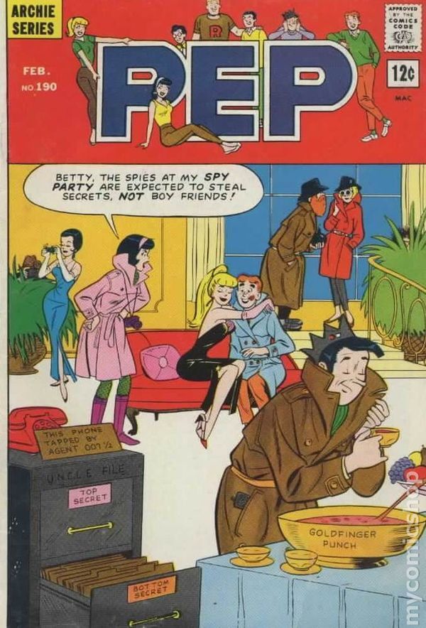 Pep Comics #190 GD/VG 3.0 1966 Stock Image Low Grade