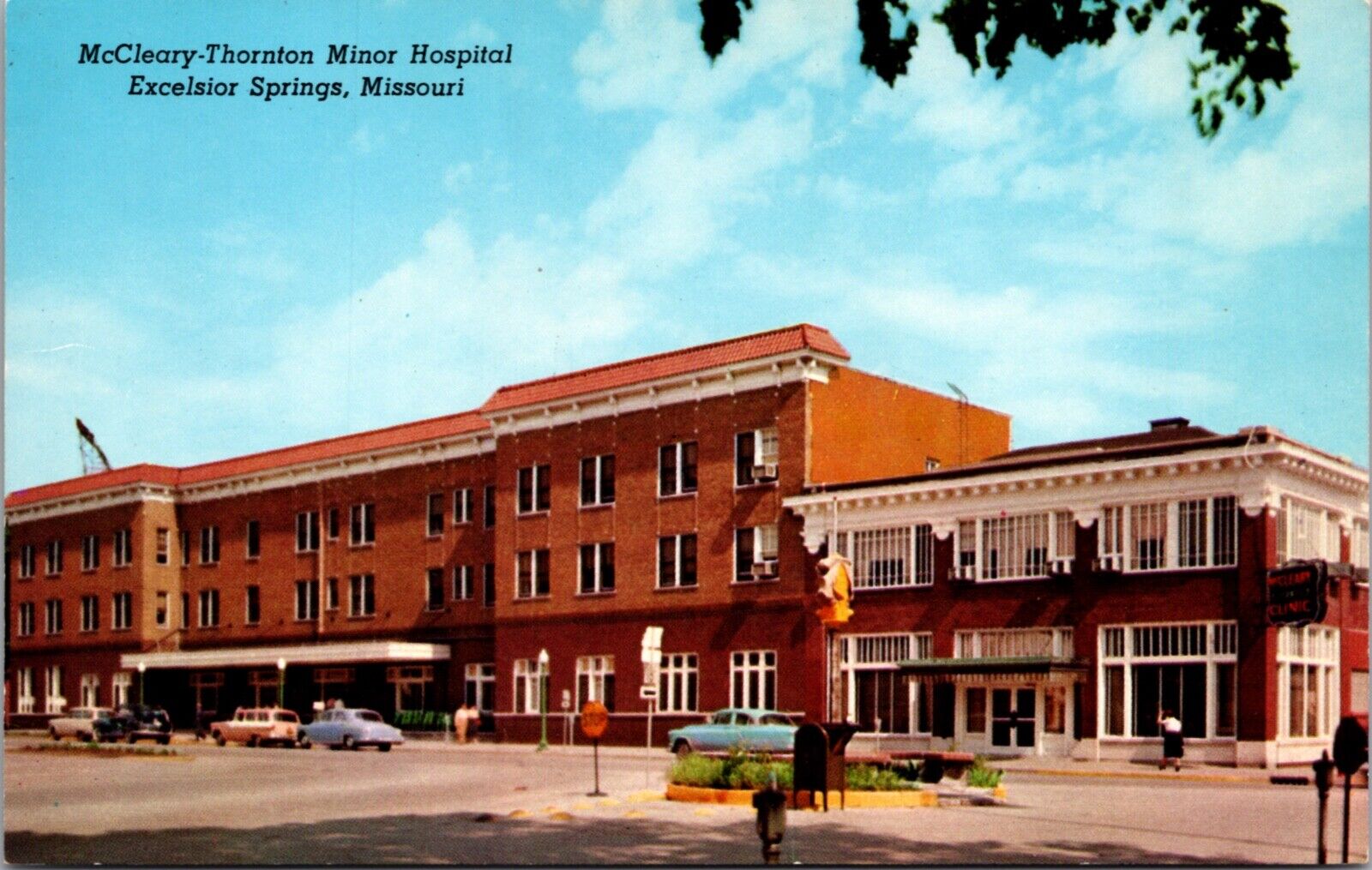 Postcard McCleary-Thornton Minor Hospital in Excelsior Springs, Missouri