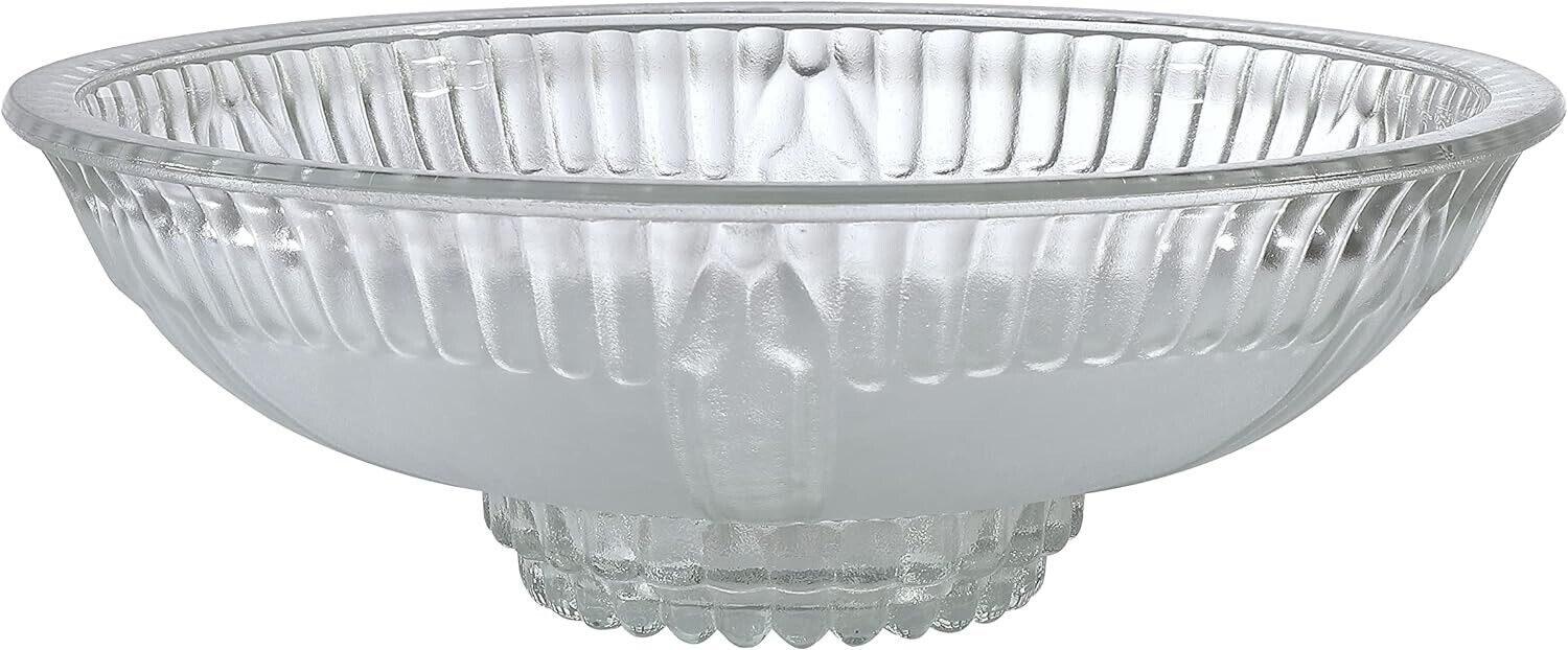 Aspen Creative 23149-11 Clear & Sandblasted/2 Tone Replacement Glass Shade