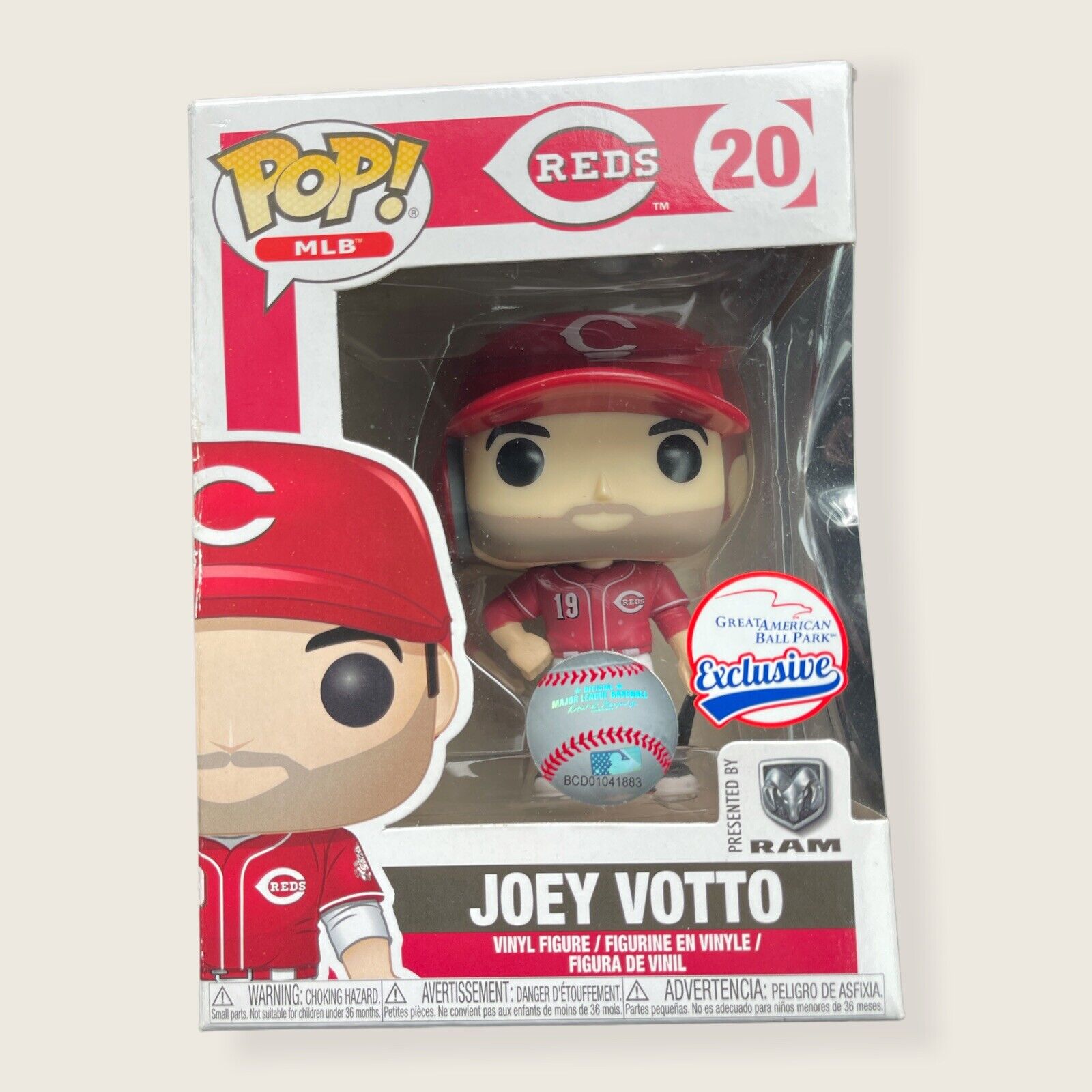 Funko Pop Reds Baseball Joey Votto Great American Ballpark EXCLUSIVE