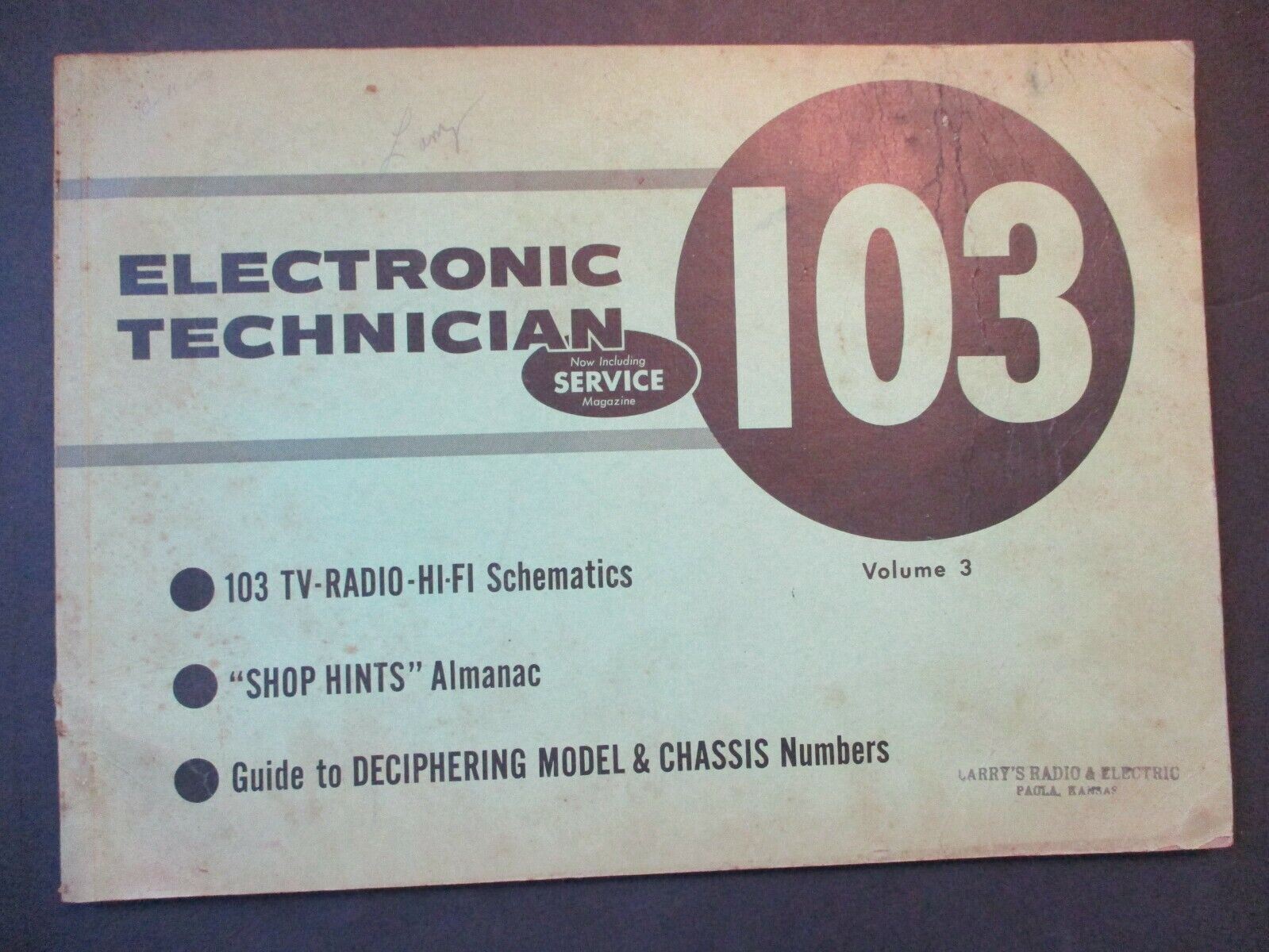 Electronic Technician 103 Volume 3 manual