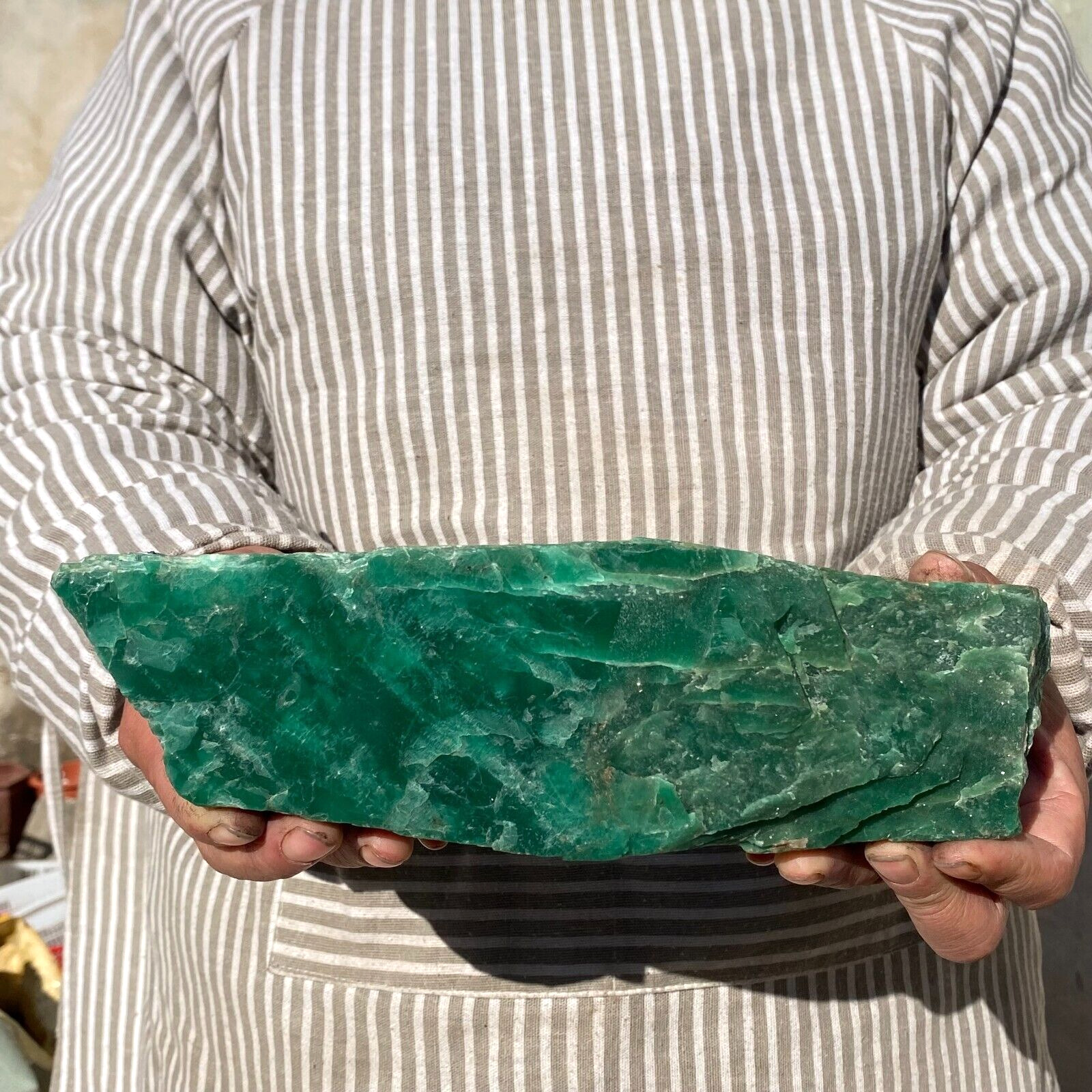 5.3lb A++Large Natural Nice Blue Green Amazonite Crystal Healing Specimen