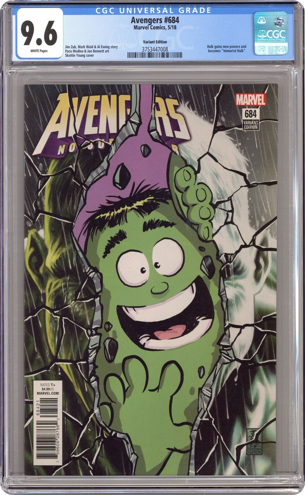 Avengers #684B Young Variant CGC 9.6 2018 3753447008
