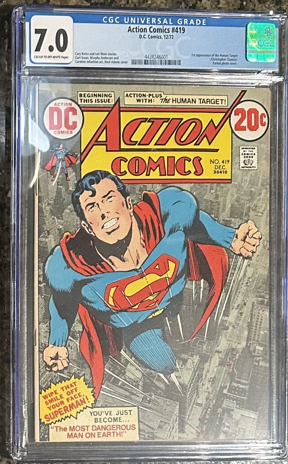 ACTION COMICS #419 - C/OW CLASSIC NEAL ADAMS COVER