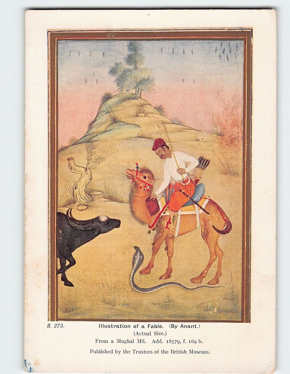 Postcard Illustration of a Fable by Anant