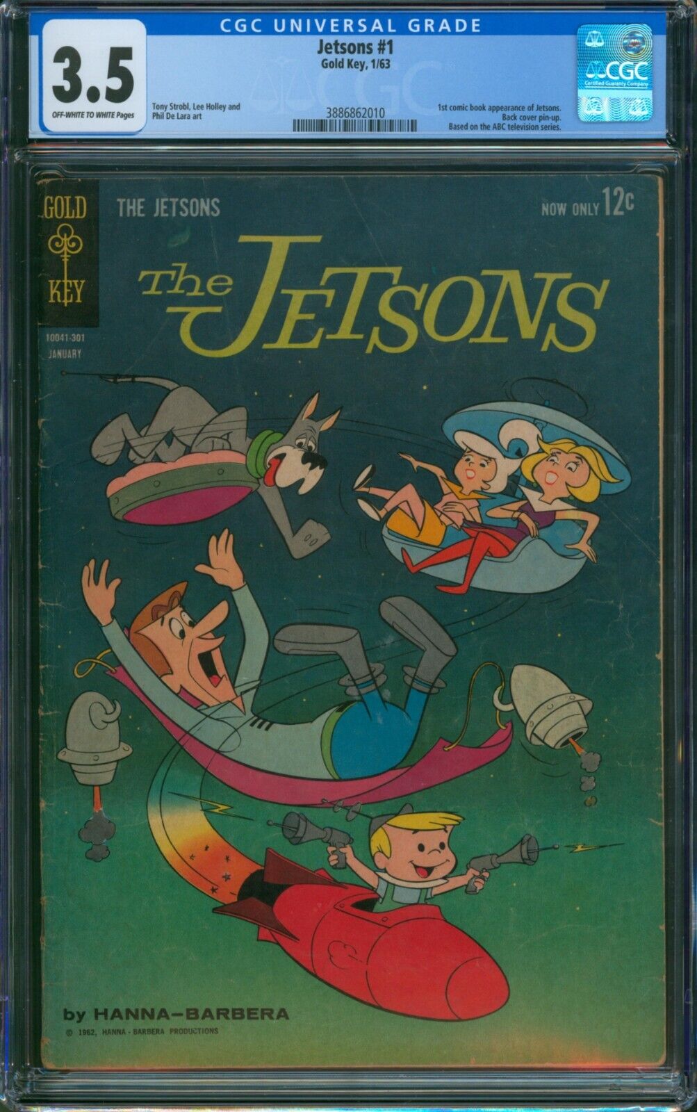 Jetsons #1 (1963) ⭐ CGC 3.5 ⭐ 1st Comic Appearance of the Jetsons Gold Key Comic
