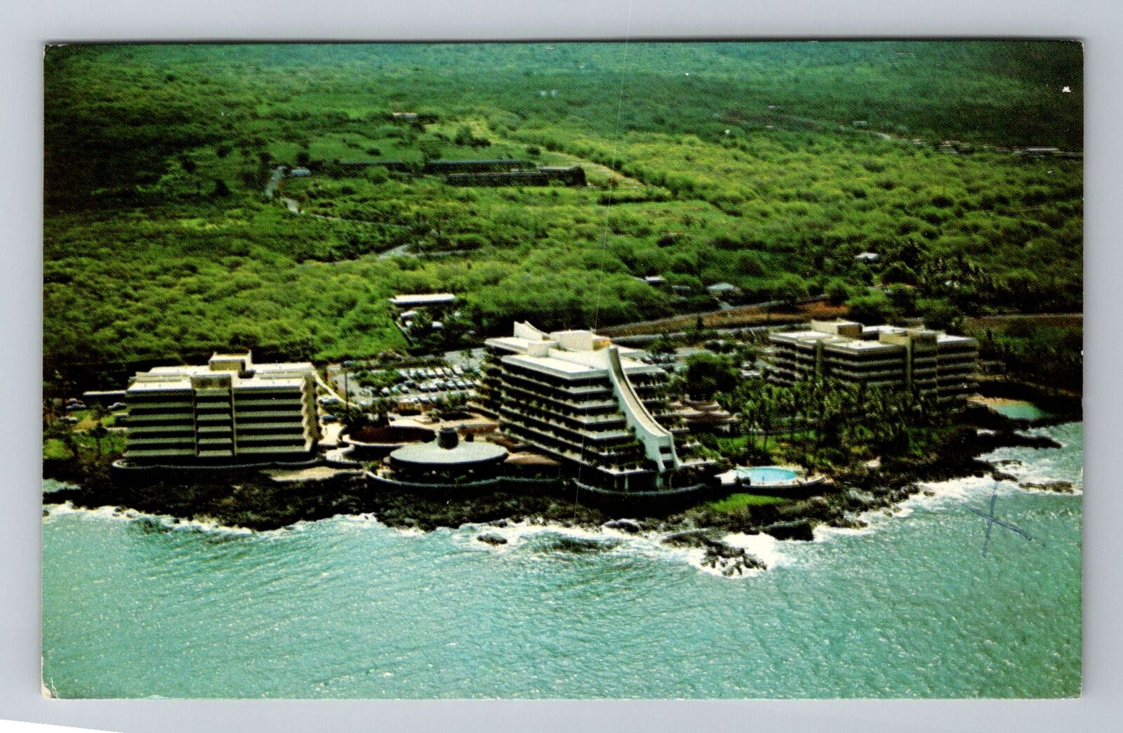 Hawaii HI-Hawaii, Kona Hilton, Advertising, c1975 Antique Vintage Postcard