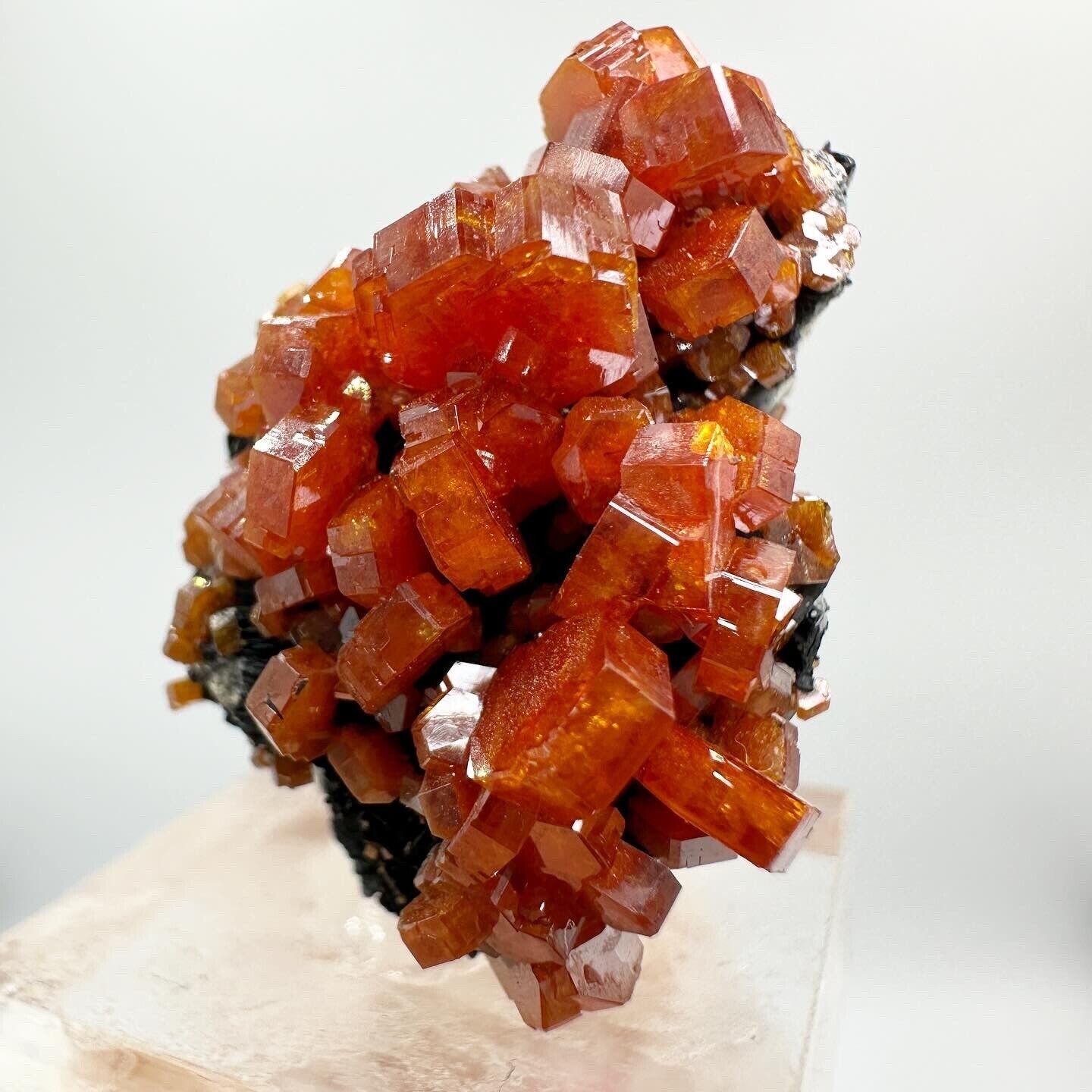 Amazing Vanadinite with Barite Crystals - Mibladen, Morocco - 23g rare Minerals
