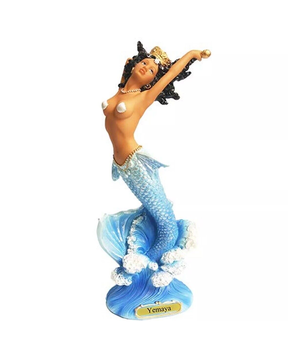 New 12 inch Santo Orisha Yemaya mermaid Statue Yemaya Estatua Santeria Statue