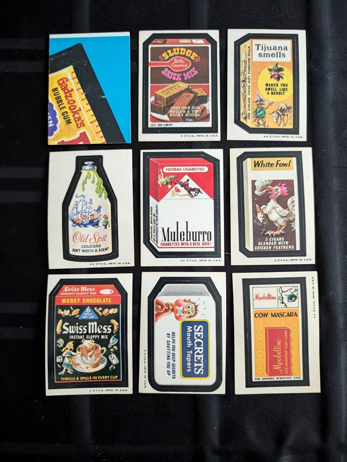 1973 Wacky Packages 5th Series Complete Set Of 33 Stickers