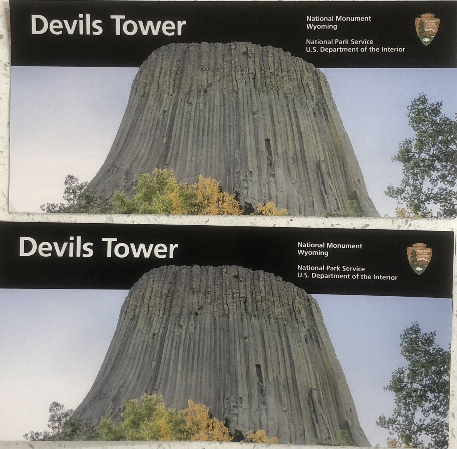 Devils Tower NP Brochure Map NPS Guide 2023.