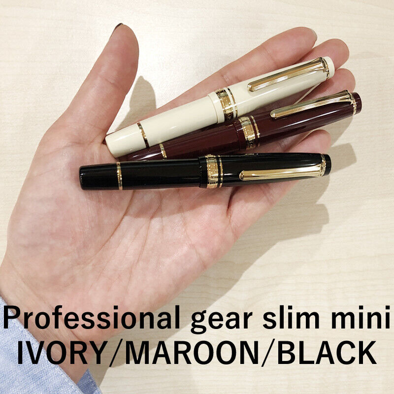 SAILOR Professional Gear Slim Mini Fountain Pen 14K ProGear SAPPORO cream maroon