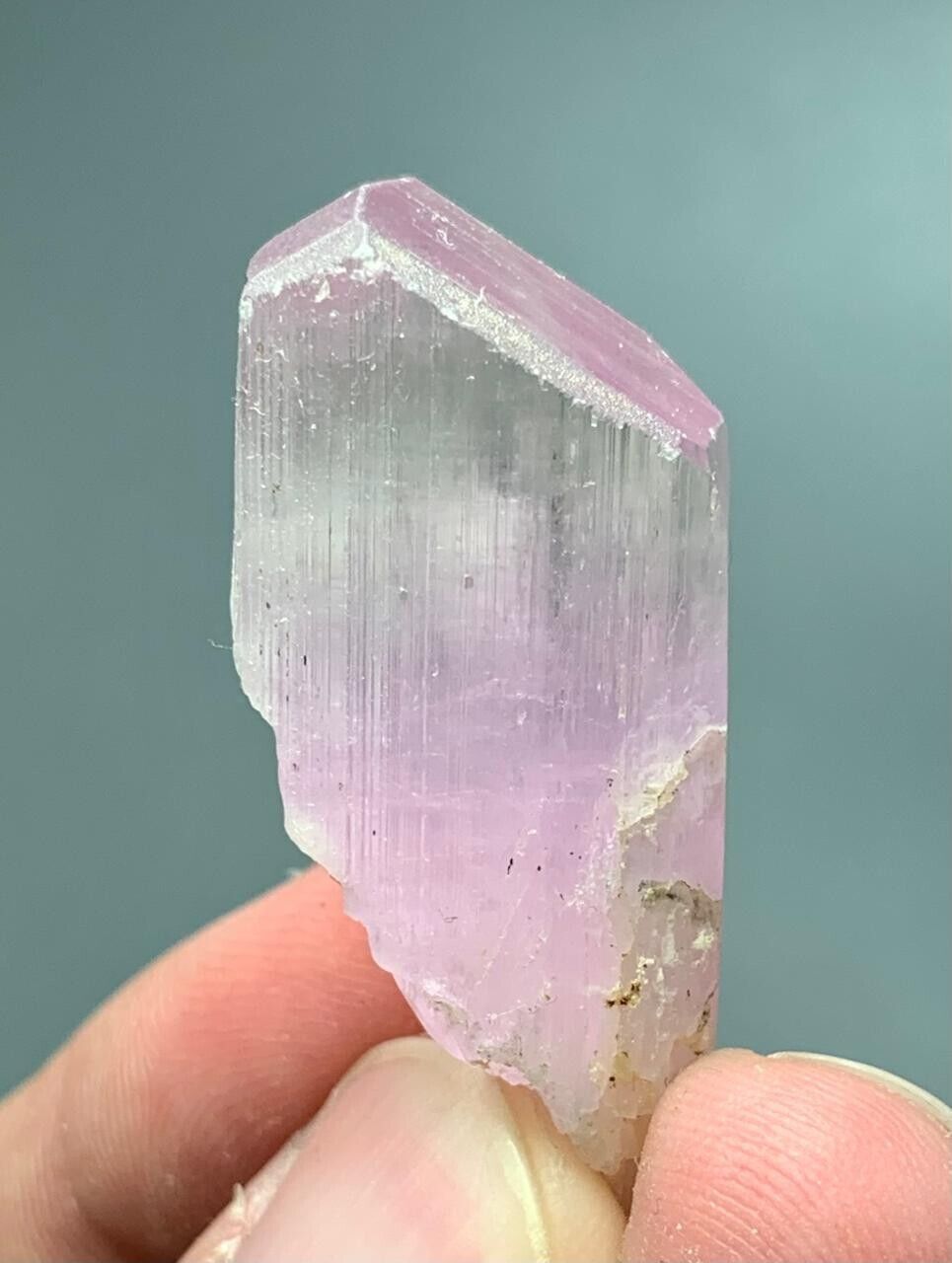 63 Cts Kunzite Natural Crystal From Afghanistan