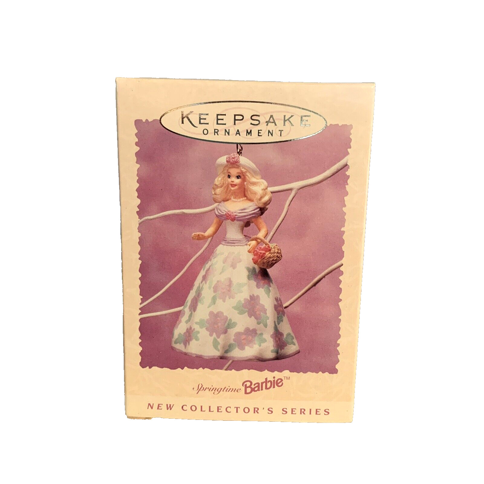 1995 Springtime Barbie Doll Ornament 1st in Series New Hallmark Barbiecore