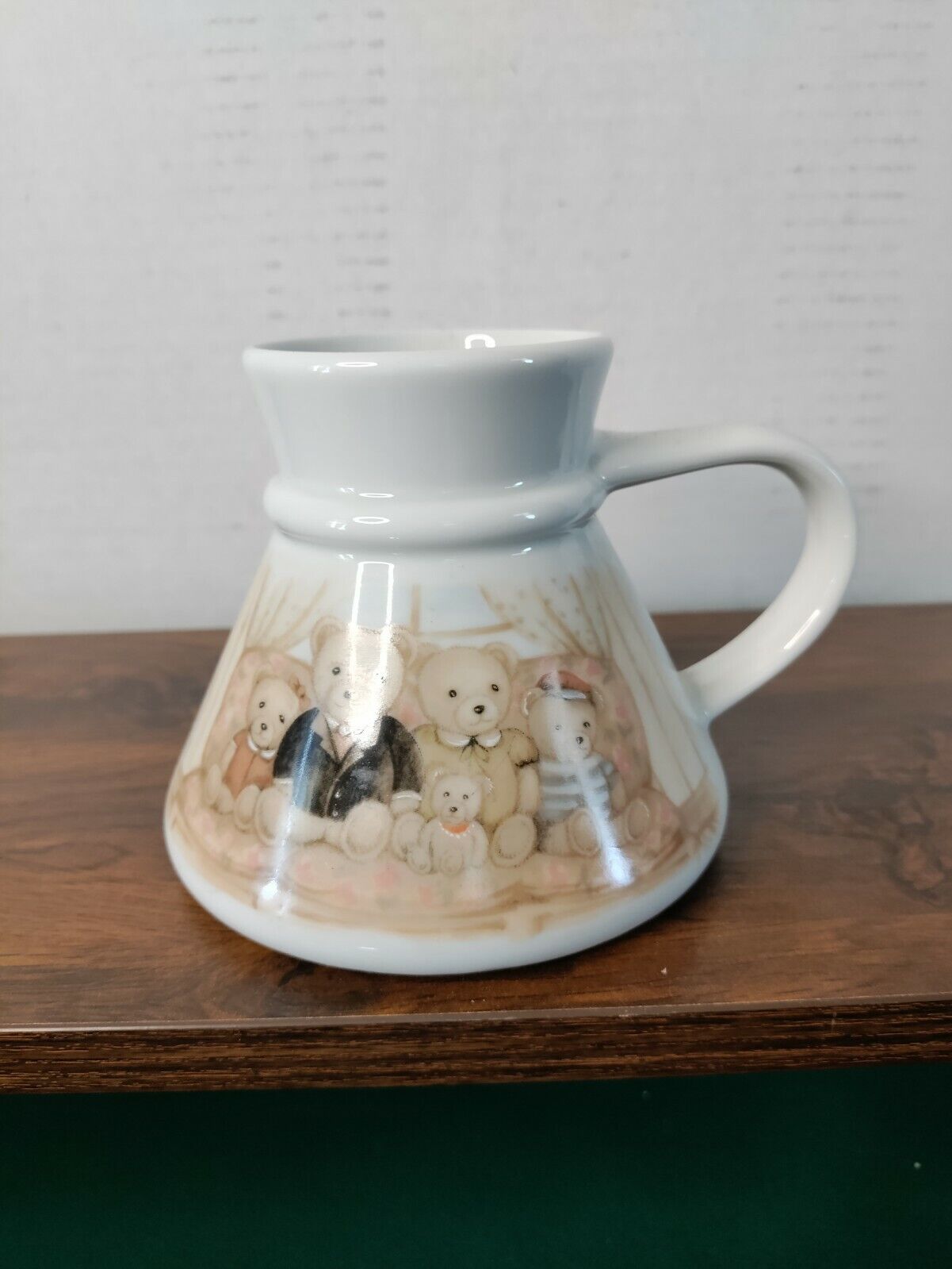 Vintage Otagiri Handcrafted Mug No Spill Wide Bottom Mariner Japan Bear Rare