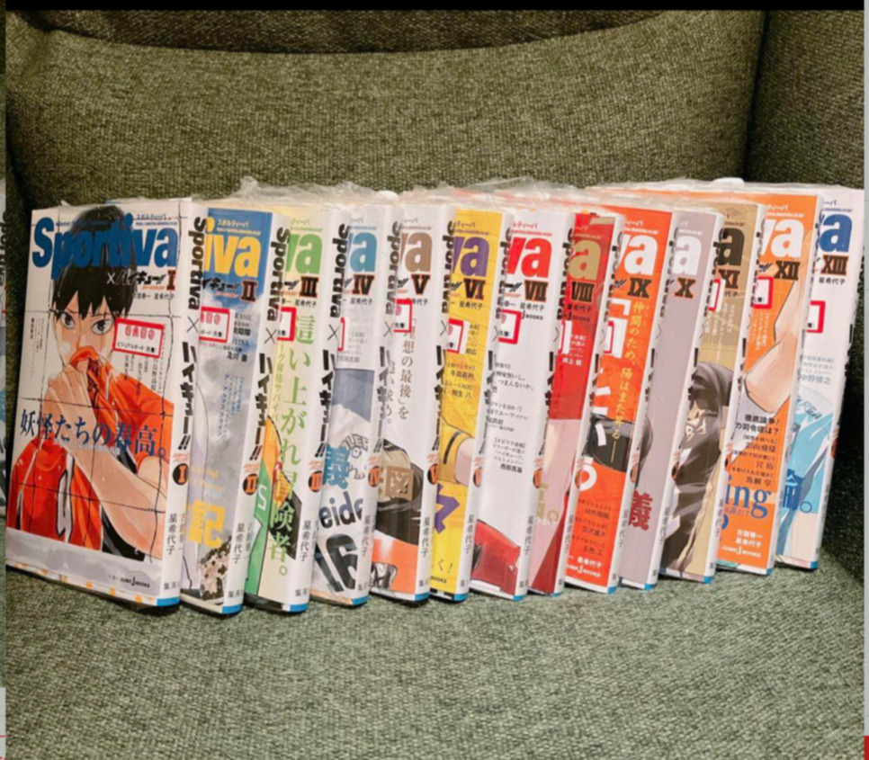 Haikyuu Novel Limited sportiva version complete set 13 & 13 Book Covers Included